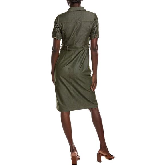 Nanette Nanette Lepore Womens  Shirtdress, Green - Picture 2 of 3